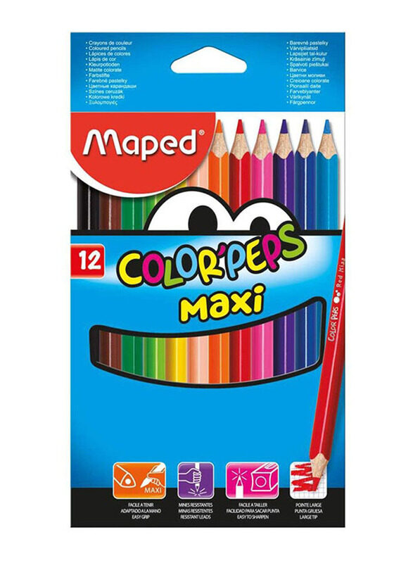 

Maped Jumbo Colour Peps Set, 12 Pieces, Multicolour