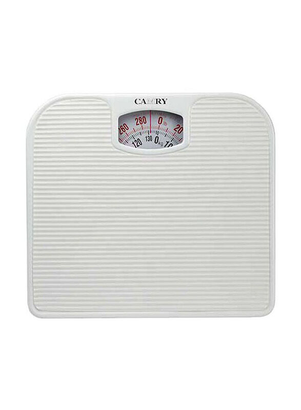 

Camry Mechanical Dial Bathroom Weighing Scale, White