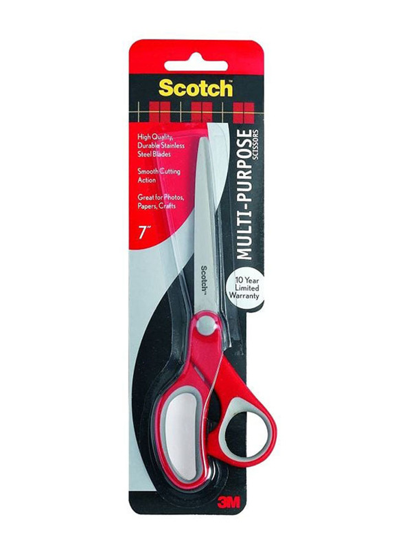 3M Scotch 1427 Scissor, Red/Silver