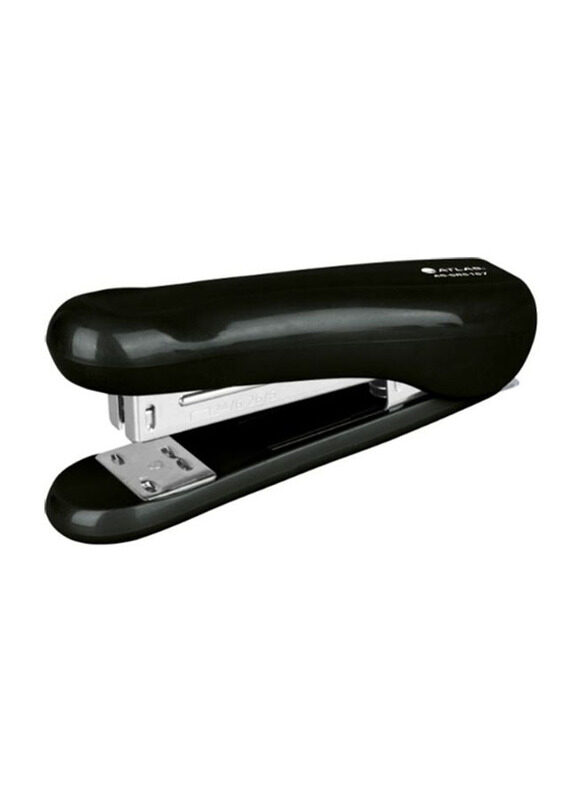 Atlas Half Strip Metal Stapler, Black