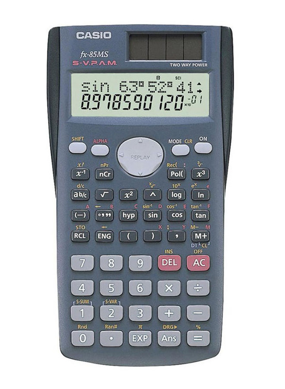 Casio 12-Digit Scientific Calculator, Blue/Black