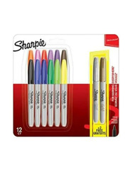 Sharpie 14-Piece Fine Tip Permanent Markers Set, Multicolour