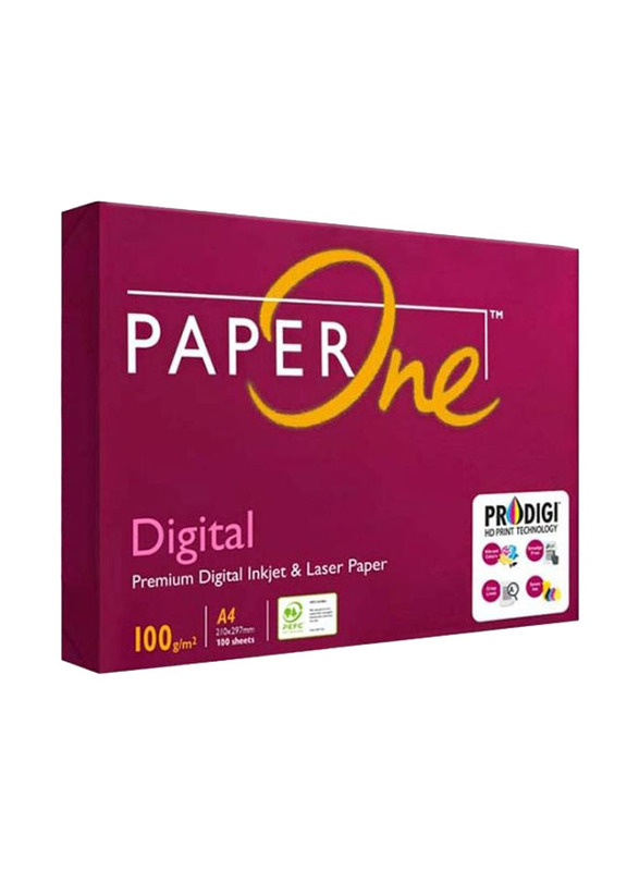 PaperOne Digital Premium Copy Paper, 100 Sheets, 100 GSM, A4 Size