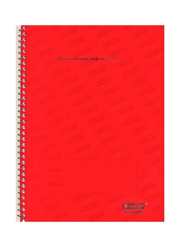 Partner Single Line Notebook, A4 Size, Red