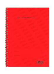 Partner Single Line Notebook, A4 Size, Red