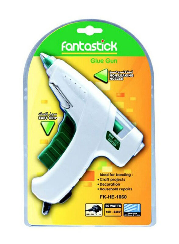

Fantastick Regular Glue Gun, 60W, 336.58469029.18, White/Green