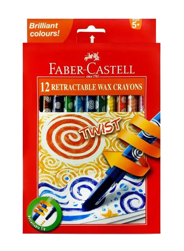 

Faber-Castell Twist Crayon Set, 1 Piece, Yellow/Pink/Blue