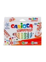 Carioca Stamp Markers, 12Piece, Multicolour