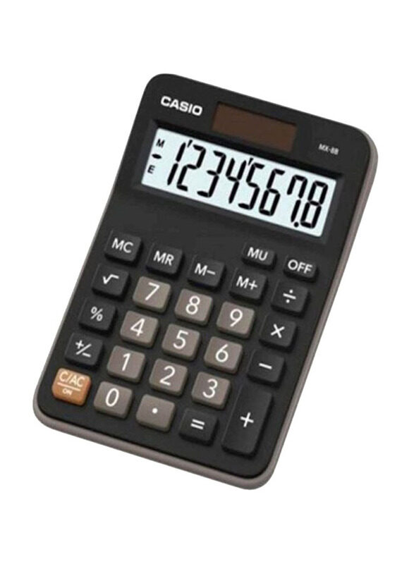 

Casio Essential 8 Digits Compact Calculator, Black