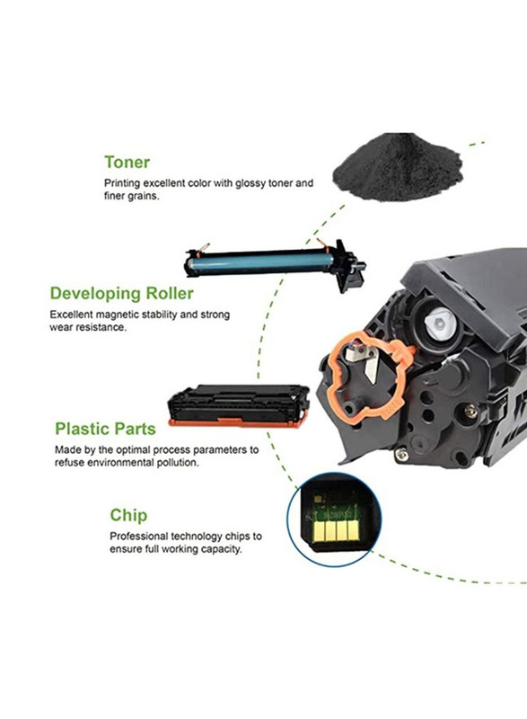 Terabyte CF530A CF531A CF532A CF533A 205A HP Color LaserJet Pro MFP Black and Tri-Color Toner Cartridge