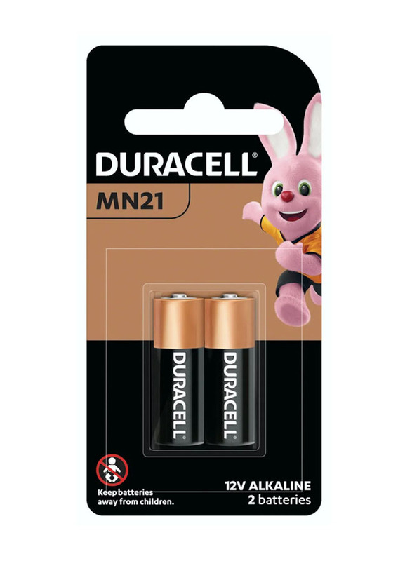 Duracell Alkaline Battery Set, 2 Pieces, MN21 / A23, Multicolour