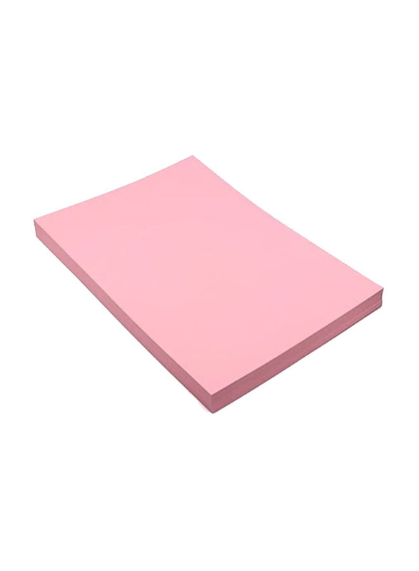 Terabyte Coloured Thick Card, 50 Sheets, 240 GSM, A4 Size, Pink