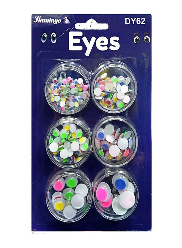 Flamingo Eyes Blister, 6 Pieces, Assorted