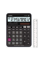 Casio 12-Digit Basic Calculator with 300 Steps, Black