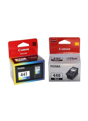 Canon Pixma 441/440 Multicolour Ink Toner Cartridge Set, 2 Pieces