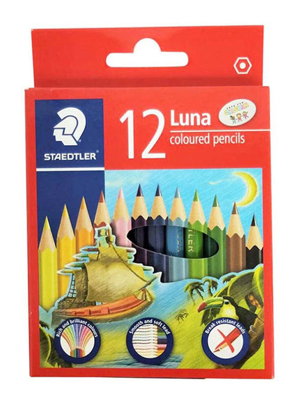 Staedtler 12-Piece Luna Short Pencil Set, Multicolour