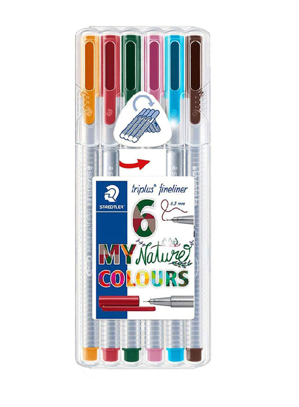 Staedtler Triplus Fineliner Nature Colours Pen, Multicolour