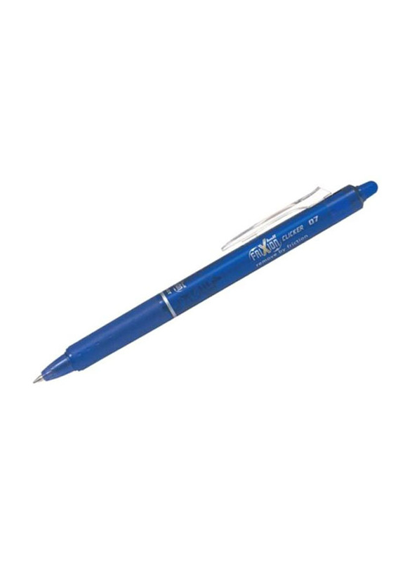 Pilot Frixion Clicker Erasable Ballpoint Pen, 0.7mm, Blue