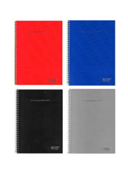 Paperline Single Line Notebook, 100 Pages, 4 Pieces, A4 Size, Multicolour