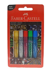 Faber-Castell Glue Glitter, 5 Pieces, Multicolour