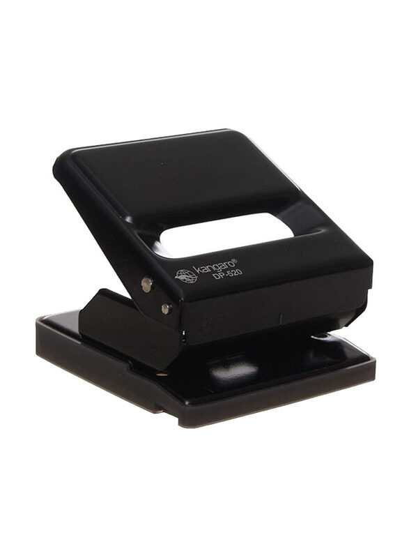 Kangaro 2-Hole Punch Cutting Machine, Black