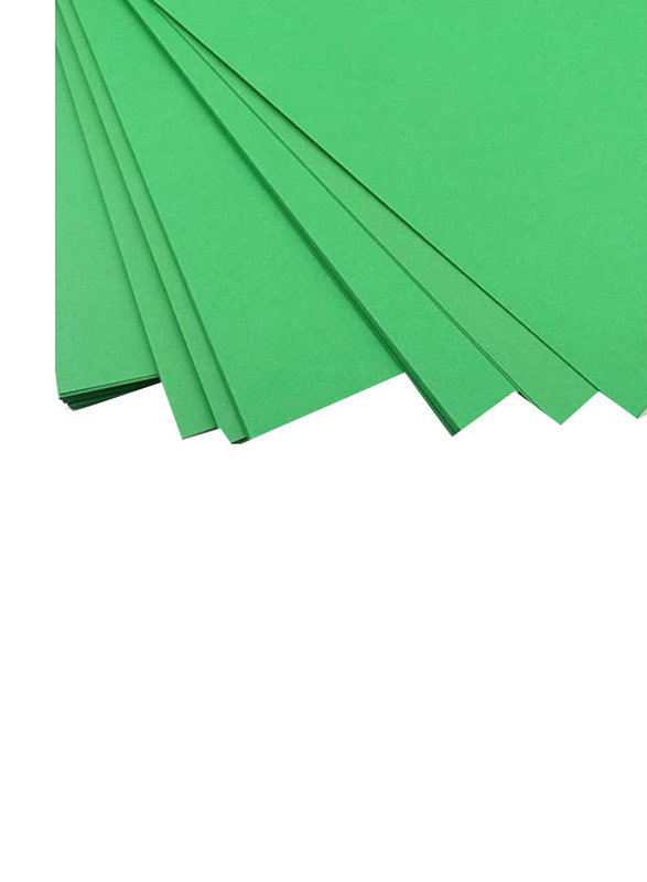 Terabyte Card Paper, 100 Sheets, 160 GSM, A5 Size, Green