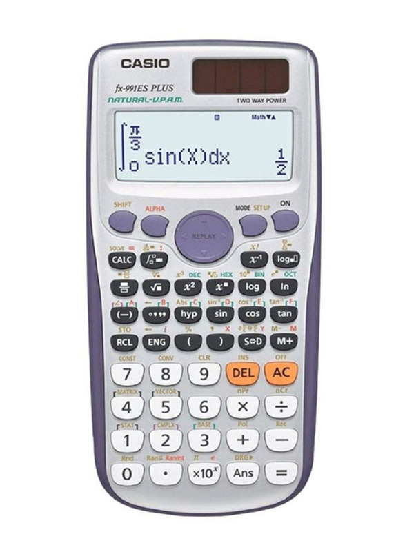 Casio 12-Digit Digital Scientific Calculator, Silver