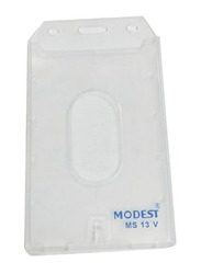 Modest ID Card Plastic Holder, 5 Pieces, Clear