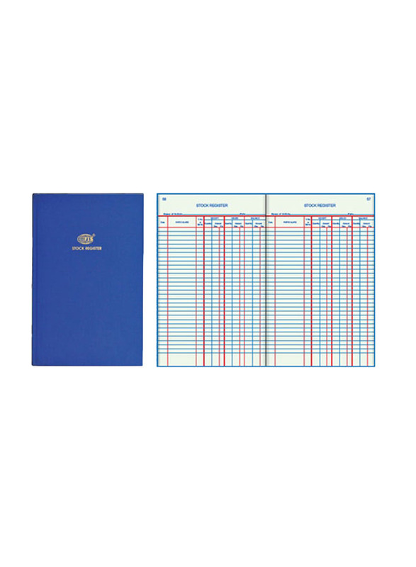 PSI Stock Register Book, Blue