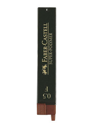 Faber-Castell 12-Piece Pencil Lead Refills, Black