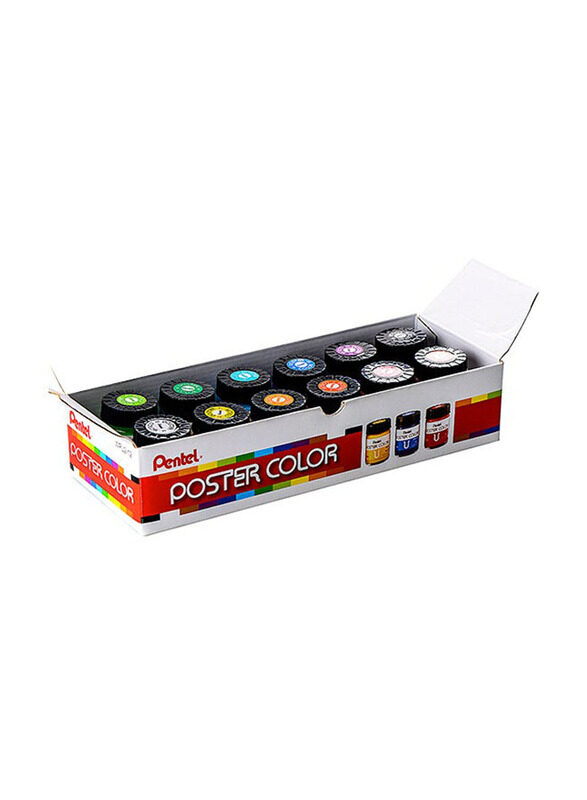 

Pentel 12-Piece Poster Colour, Multicolour