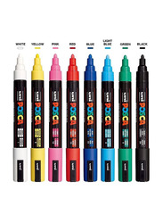 Posca Paint Marker Pen, 1.8-2.5mm, 8 Pieces, Multicolour