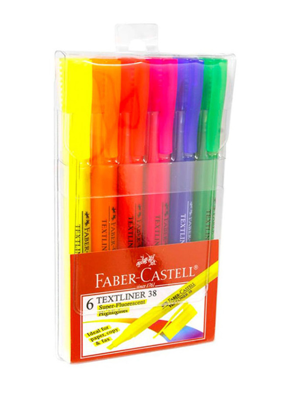 Faber-Castell 6-Piece Textline Highlighter Set, Multicolour