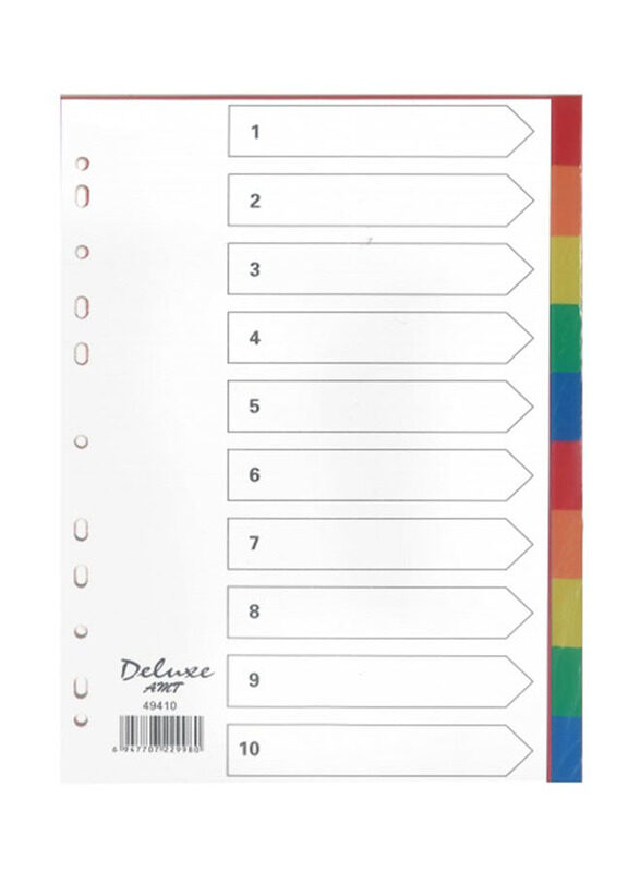 

Deluxe Amt Index Divider without Number, 25 Pieces, Multicolour