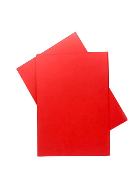 

Terabyte Card Paper, 100 Sheets, 60 GSM, A6 Size, Red