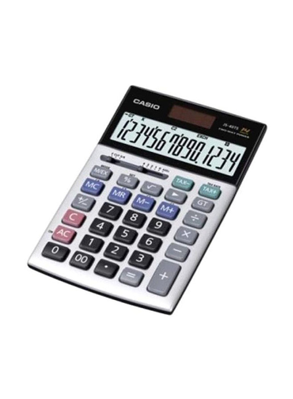 

Casio 14-Digits Essential Heavy Duty Basic Calculator, Black/Silver