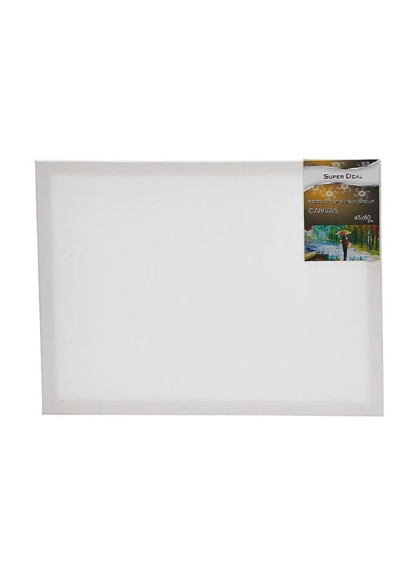 Super Deal Canvas Board, 45 x 60cm, White