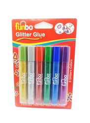 Funbo Glitter Glue Set, 6 Pieces, Multicolour