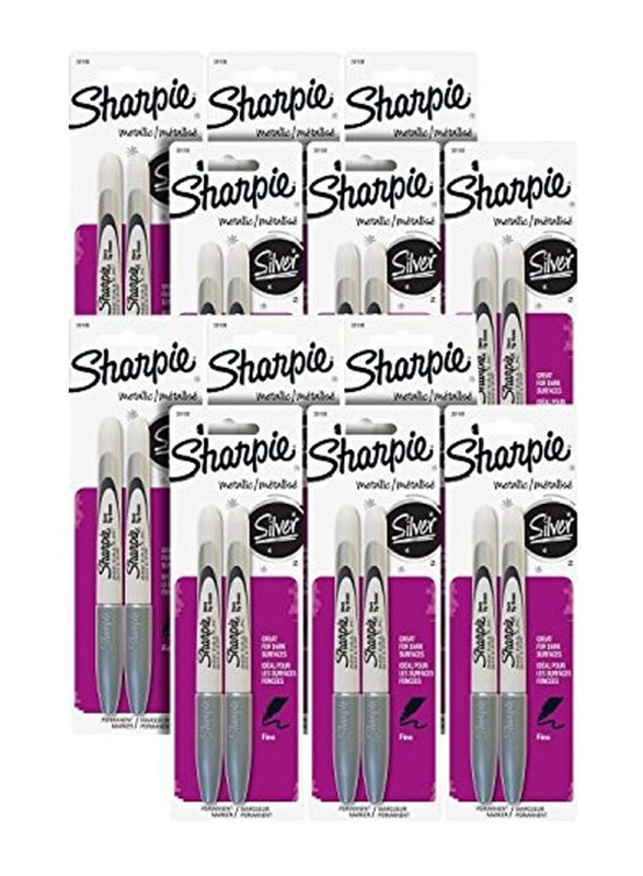 Sharpie 24-Piece Metallic Permanent Marker Set, Multicolour