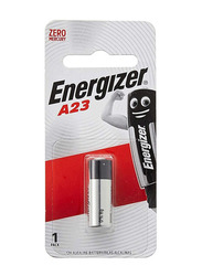 Energizer 12V A23 Remote Alkaline Battery, Black/Silver