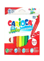 Carioca Jumbo Superwashable Colour Pen Set, 12 Pieces, Multicolour