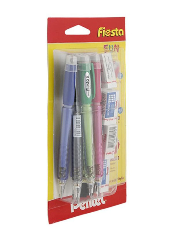 Pentel 10-Piece Fiesta Mechanical Pencil Set, Multicolour