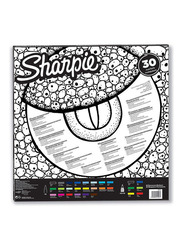 Sharpie 30-Piece Permanent Markers Lizard Pack, Multicolour
