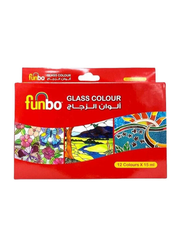 

Funbo Glass Colour Set, 12 Pieces, Multicolour