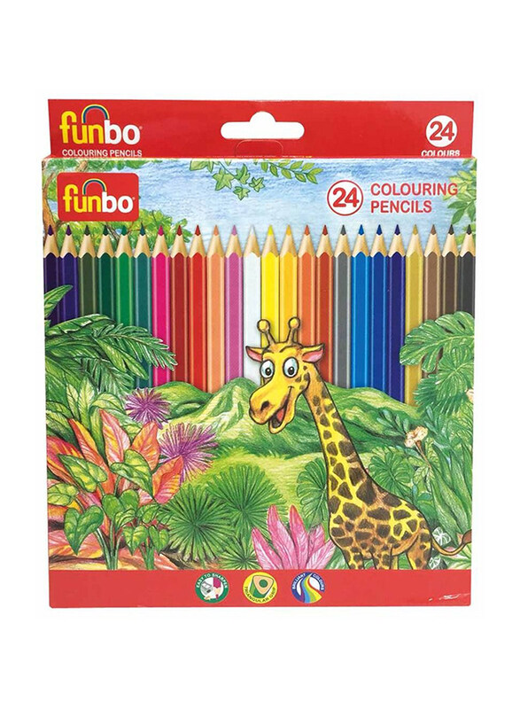 

Funbo Colour Pencils, 24 Pieces, Multicolour