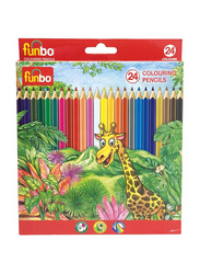 Funbo Colour Pencils, 24 Pieces, Multicolour