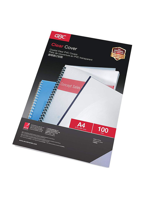 Atlas A4 Book Cover Binder, Clear