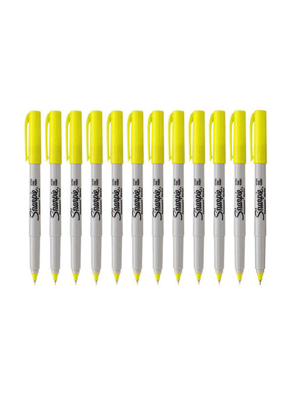 Sharpie Fine Point Permanent Marker, Yellow