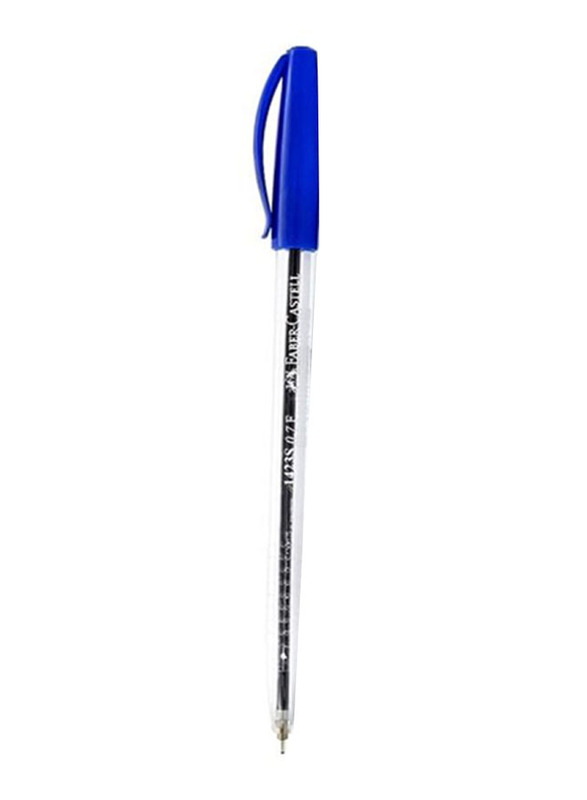Faber-Castell 50-Piece Fine 0.7mm Ballpoint Pens, Blue