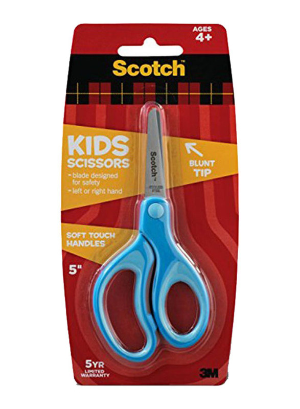 Scotch Kids Blunt Tip Scissors with Soft Touch, Multicolour
